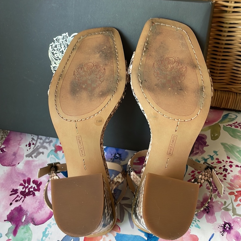 Vince Camuto Short Bread Desert Python Shoes - image 8